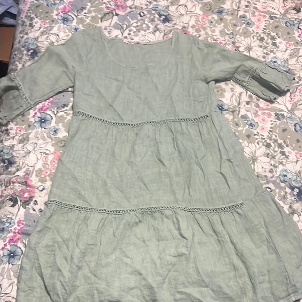 Lungo L’arno made in Italy sage Green Women's Dress